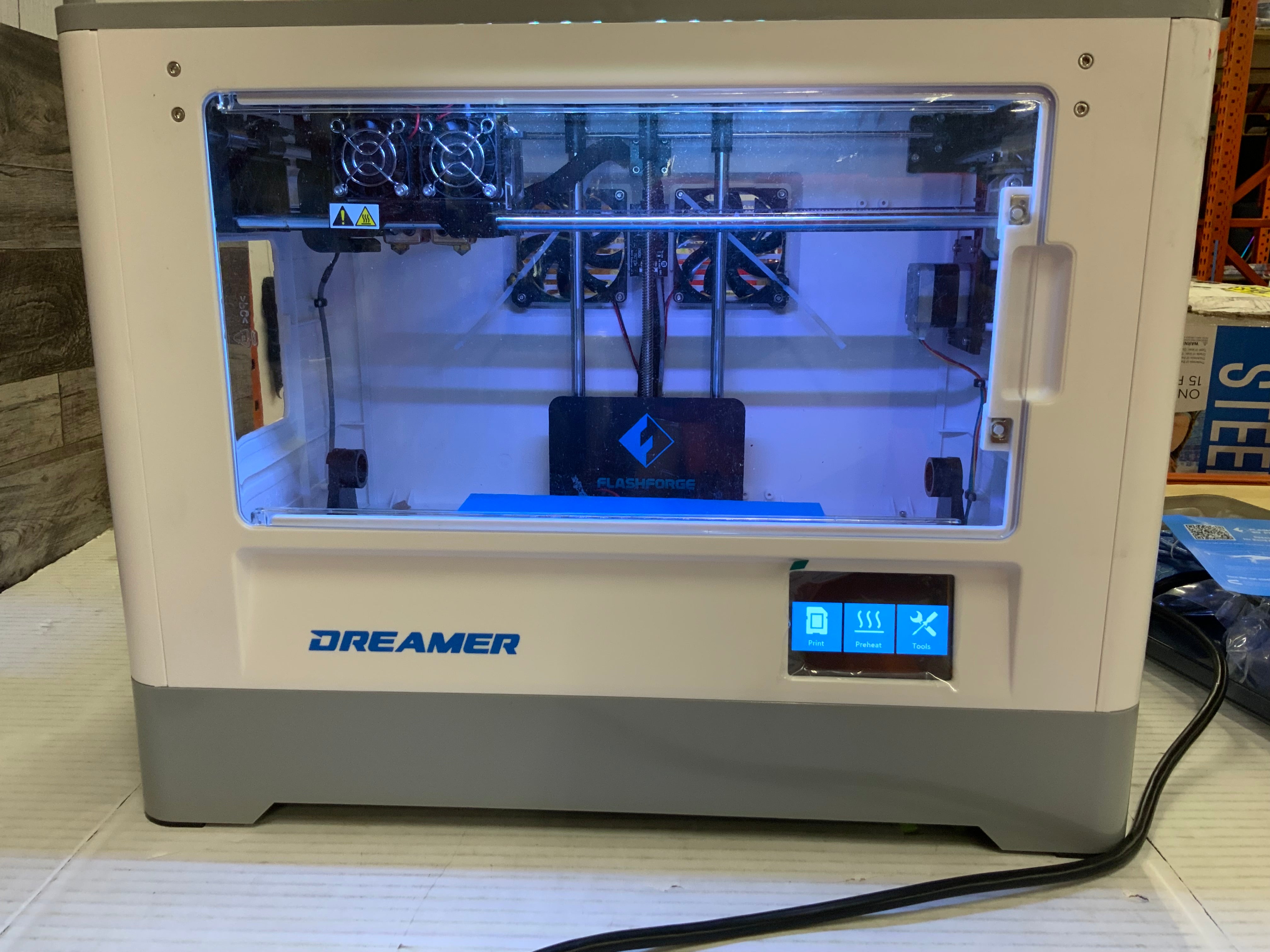 Flashforge Dreamer 3d Printer, Dual Extruder, Fully Enclosed Chamber (8087509827822)